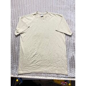 Dream USA Mens XL Heavyweight Cotton T-Shirt Tan Khaki Blank Short‎ Sleeve Tee